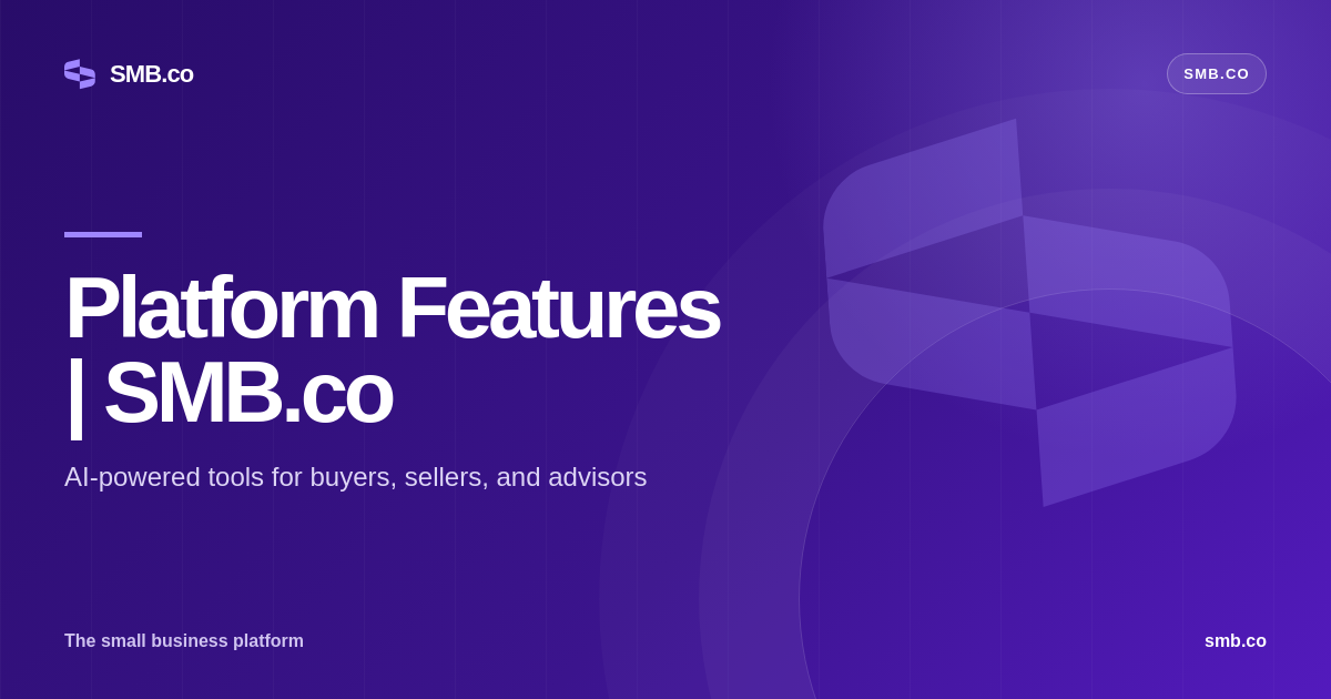 Platform Features | SMB.co